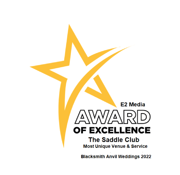 Award of Excellence The Saddle Club Most Unique Venue & Service 2022